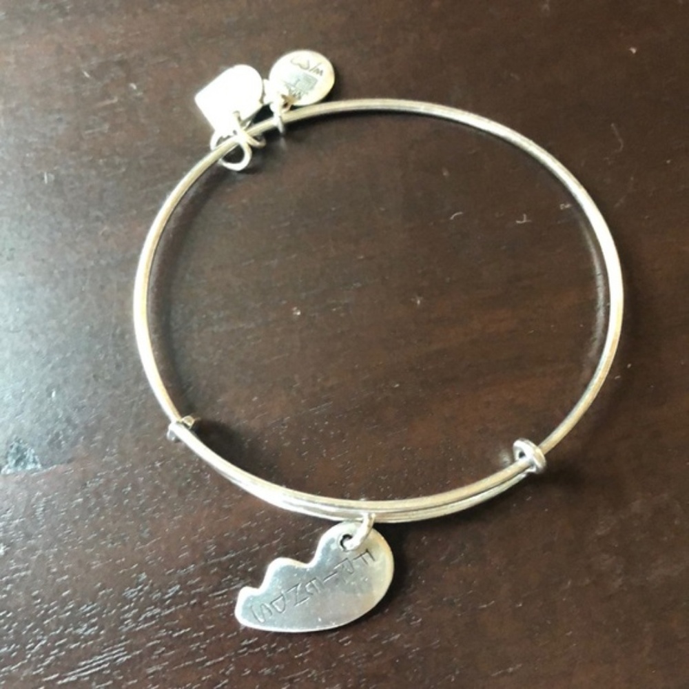 Alex and Ani Friends silver bangle bracelet